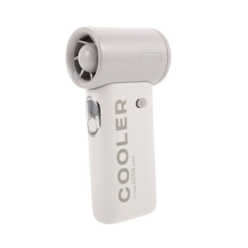 ERINGOGO USB Wiederaufladbarer Handventilator Kompakt und Leicht Hochgeschwindigkeits Turboventilator mit Stufiger Stufenloser Regulierung für Outdoor Reisen Camping Wandern und Angeln von ERINGOGO