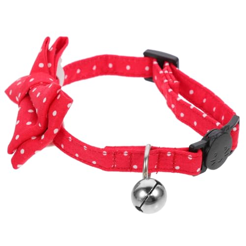 ERINGOGO Verstellbares Hundehalsband aus Baumwolle mit Süßer Fliege und Glocke Leichtes Atmungsaktives Katzen und Hundehalsband für Kleine Hunde Komfortabel und Hautfreundlich für Alltag ERINGOGO Verstellbares Hundehalsband aus Baumwolle mit Süßer Fliege und Glocke Leichtes Atmungsaktives Katzen und Hundehalsband für Kleine Hunde Komfortabel und Hautfreundlich für Alltag von ERINGOGO