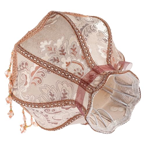 ERINGOGO Vintage Lampenschirm aus Stoff für Tisch Stehlampe Retro Lampenschirm Ersatz für Schreibtisch Bodenleuchte Langlebiger Eleganter Lampenbezug für Warme Raumdekoration von ERINGOGO