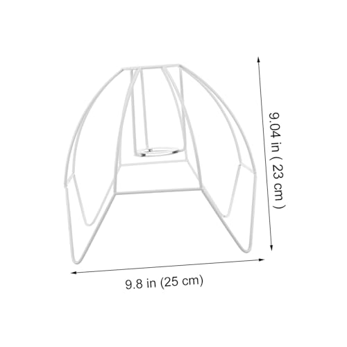 ERINGOGO Vintage Lampenschirmrahmen für Tischlampen Stabiler DIY Lampenschirmhalter Rostfrei Vielseitig Einsetzbar für Schreibtisch Deckenleuchten Einfache Montage Modernes Design von ERINGOGO