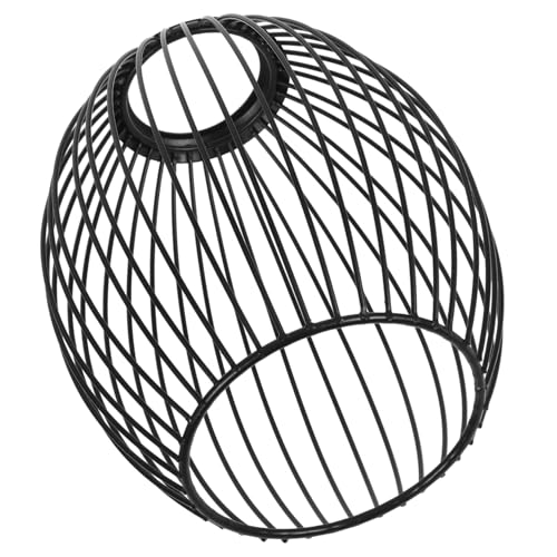 ERINGOGO Vintage Metall Lampenschirm Oval für Pendelleuchten Hohler Lampenschirm Schwarz für Wohnzimmer und Schlafzimmer Design ERINGOGO Vintage Metall Lampenschirm Oval für Pendelleuchten Hohler Lampenschirm Schwarz für Wohnzimmer und Schlafzimmer Design von ERINGOGO