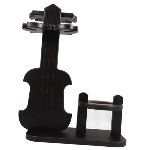 ERINGOGO Vintage Violin Weingestell aus Holz Eleganter Flaschenhalter für Weingläser Platzsparend und Multifunktional für Hausbar und Partys von ERINGOGO