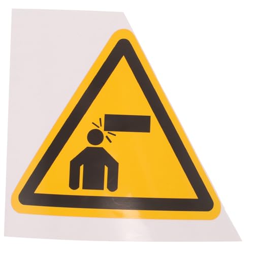 ERINGOGO Warnhinweis Aufkleber Selbstklebend Achtung Kopf Niedrige Decke Warnschild Robust Haftend Für Maschinen Sicherheitsschutz von ERINGOGO