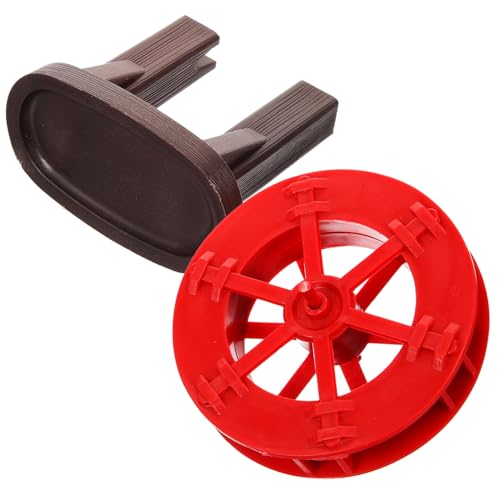 ERINGOGO Wasserrad Zierbrunnen Kunststoff Miniatur Wasserlauf Deko für Fischteich Gartenteich DIY Szene Gestaltung Feng Shui von ERINGOGO