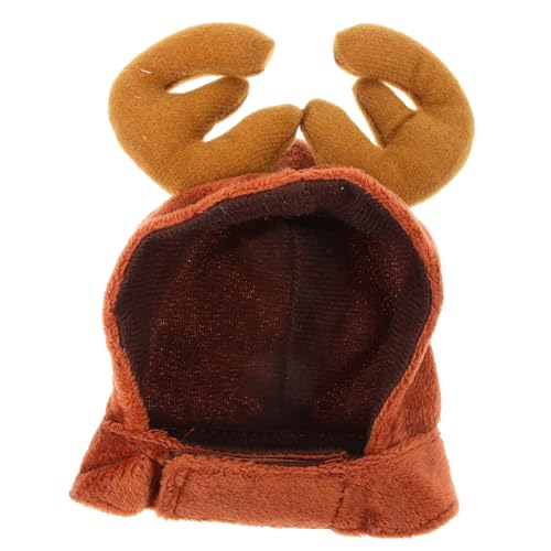 ERINGOGO Weihnachtliches Haustier Hirschgeweih Stirnband aus Weichem Leichtes Komfortables Xmas Hund Kostüm für Kleine Hunde und Katzen für Weihnachtsfeiern und Cosplay von ERINGOGO
