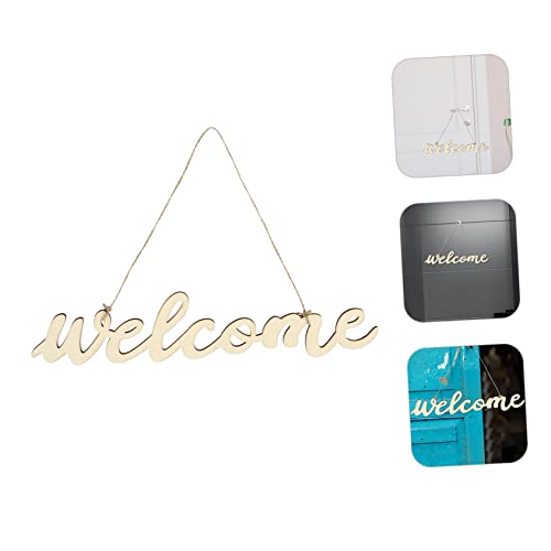 ERINGOGO Willkommens-türschild Aus Holz Hängendes Ornament Für Haustür Türschild-dekor Für Zuhause Willkommenstafel Mit Seil Zum Aufhängen ERINGOGO Willkommens-türschild Aus Holz Hängendes Ornament Für Haustür Türschild-dekor Für Zuhause Willkommenstafel Mit Seil Zum Aufhängen von ERINGOGO