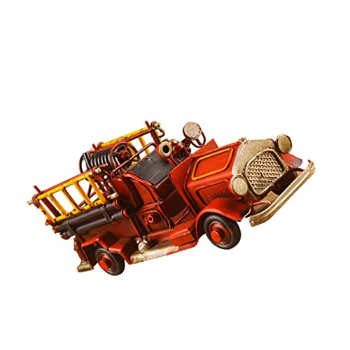 ERINGOGO Wrought Iron Feuerwehrmodell Rotes Miniatur Feuerwehrauto Kreative Metallkunst Retro Dekoration Für Zuhause Und Büro Geschenkidee Für Feuerwehrmänner ERINGOGO Wrought Iron Feuerwehrmodell Rotes Miniatur Feuerwehrauto Kreative Metallkunst Retro Dekoration Für Zuhause Und Büro Geschenkidee Für Feuerwehrmänner von ERINGOGO