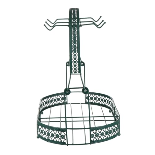 ERINGOGO Wrought Iron Tee Set Ständer für Tassen und Geschirr Eleganter Kaffeetassen Halter Dunkelgrün für Tee Partys und Stilvolle Aufbewahrung ERINGOGO Wrought Iron Tee Set Ständer für Tassen und Geschirr Eleganter Kaffeetassen Halter Dunkelgrün für Tee Partys und Stilvolle Aufbewahrung von ERINGOGO