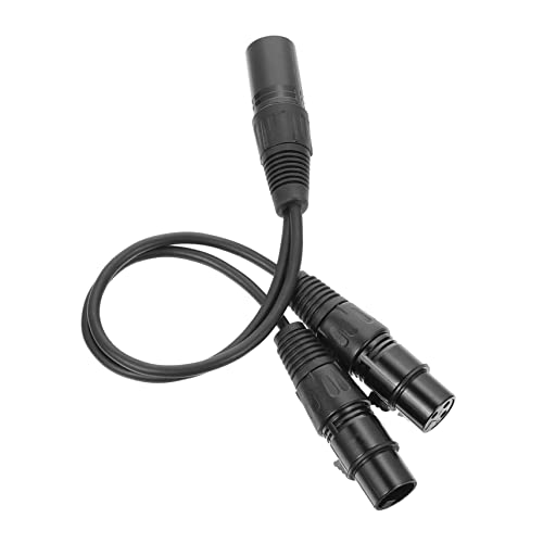 ERINGOGO Xlr Splitter Kabel Schwarz Audio Kabel für Mikrofon Männlich Weiblich Langlebig und Flexibel für Partys und Veranstaltungen Verbindet Mikrofone Mixer und Dmx Lichter von ERINGOGO