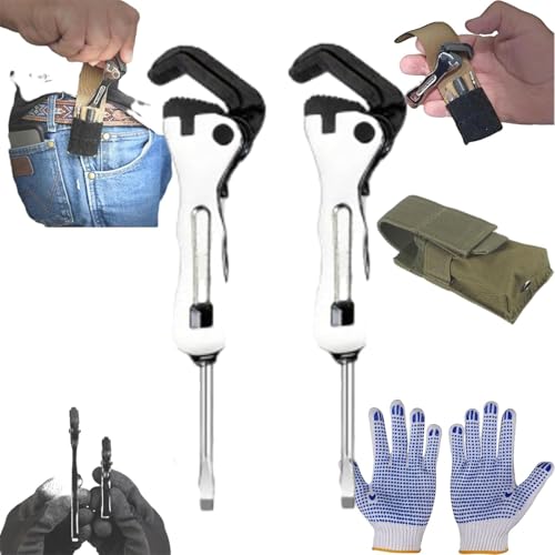 ERISAMO The Micro Stubby, Micro Stubby Wrench, Micro Self Adjusting Wrench, Portable Multifunctional Wrench,2 in 1 Wrench Tool for Tight Spaces (2Pcs) von ERISAMO