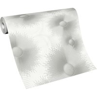 Erismann Vliestapete 10191-31 Elle Decoration, grafisch hellgrau, 10,05 x 0,53 m von ERISMANN