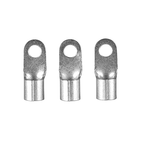 ERKO 10 Stück professionelle, nicht isolierte Ringkabelschuhe für M10 Schrauben und Drahtgröße von 25 mm2, hergestellt nach der Norm DIN 46234. von ERKO