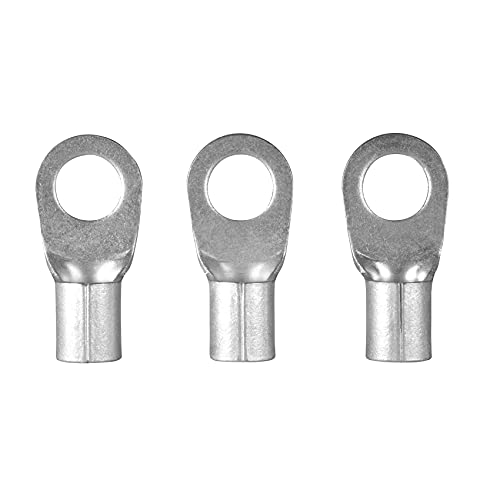 ERKO Ringkabelschuhe Set 10 Stück 4 ÷ 6mm² M4 Professionalle kupfer, galvanisch verzinnt, nach DIN 46234, Ohne Isolierung für Mehraderkabel Cu, schützt elektrische Verbindungen von ERKO