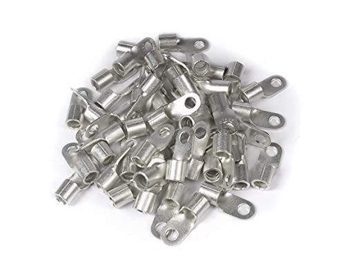 ERKO Ringkabelschuhe Set 50 Stück 25mm² M8 Professionalle kupfer, galvanisch verzinnt, nach DIN 46234, Ohne Isolierung für Mehraderkabel Cu, schützt elektrische Verbindungen von ERKO