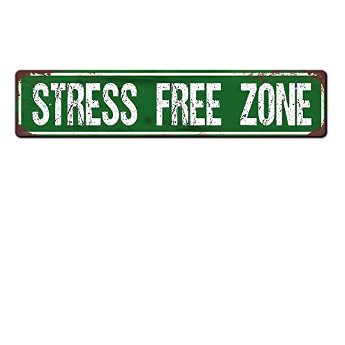 ERMUHEY Metall-Blechschild "Stress Free Zone", 10,2 x 40,6 ERMUHEY Metall-Blechschild "Stress Free Zone", 10,2 x 40,6 von ERMUHEY