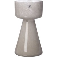 Vase / Kerzenhalter glas beige 15 cm H von ERNST