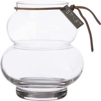 Vase Glas curved clear 21,5 cm H von ERNST