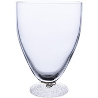 Vase Glas mit Fuß bubble von ERNST