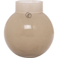 Vase Glas round beige Ø 13 cm von ERNST