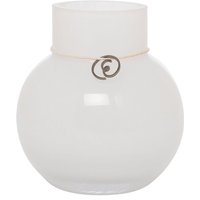 Vase Glas round white Ø 21 cm von ERNST