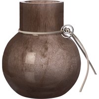 Vase Glas round brown Ø 21 cm von ERNST