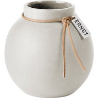 Vase Stoneware round white Ø 21 cm von ERNST