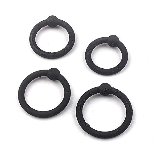 EROSPA® Eichelring Vorhaut-Zurück-Haltering Foreskin Cockring Penisring Glansring 4er Set von EROSPA