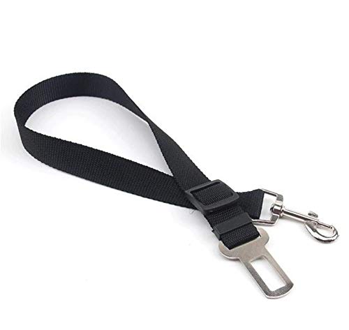 EROSPA® Universal Auto KFZ Hunde-Sicherheitsgurt - Anschnallgurt - Verstellbar (Schwarz) von EROSPA