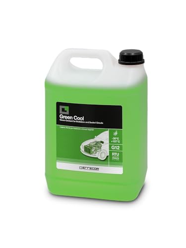 ERRECOM Green Cool, Grüne Kühlerflüssigkeit -30°C, G12-Frostschutzmittel mit Oat-Inhibitorpaket auf organischer Basis, gebrauchsfertig, 5 Liter von ERRECOM