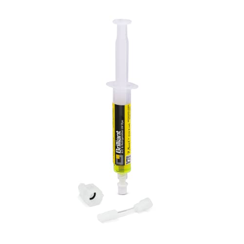 ERRECOM Brilliant - 7,5 ml, UV-Fluoreszenz-Tracer zum Aufspüren Kältemittellecks von Klimaanlagen und Kühlsystemen, inklusive 1/4 SAE-Adapter von ERRECOM