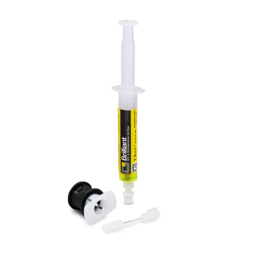 ERRECOM Brilliant - 7,5 ml, UV-Fluoreszenz-Tracer zum Aufspüren von Kältemittellecks in Autoklimaanlagen, inklusive R134a Adapter von ERRECOM
