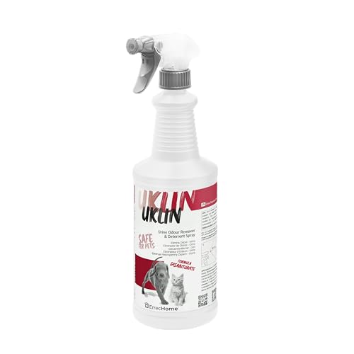 ErrecHome Uklin, Beseitigt Uringeruch von Hunden und Katzen, erzieht und hält sie ab; für harte Oberflächen, Innen- und Außenräume, 1L Flasche ErrecHome Uklin, Beseitigt Uringeruch von Hunden und Katzen, erzieht und hält sie ab; für harte Oberflächen, Innen- und Außenräume, 1L Flasche von ERRECOM