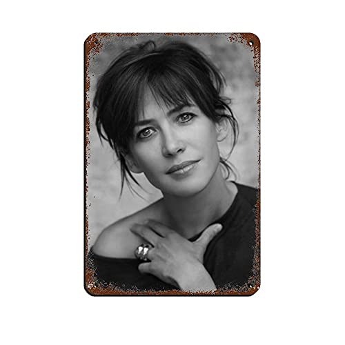 ERREY Schauspieler Sophie Marceau 1 Retro-Poster Metall Blechschild Chic Art Retro Eisen Malerei Bar Menschen Höhle Cafe Familie Garage Poster Wanddekoration 20 x 30 cm von ERREY