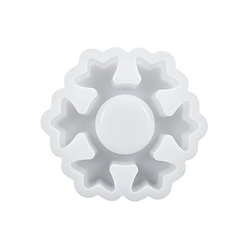 1/4 Teelichthalter, Epoxidharz, Schneeflocke, Silikonform, Ornament, Schneeflockenformen, Baumform, Kerzenständer 1/4 Teelichthalter, Epoxidharz, Schneeflocke, Silikonform, Ornament, Schneeflockenformen, Baumform, Kerzenständer von ERRORY