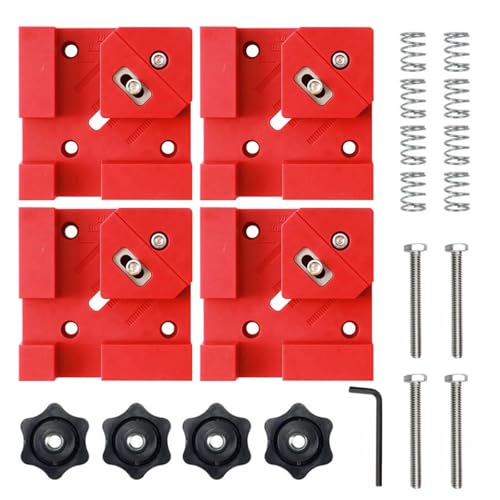 4 Stück Genauigkeit Holzklemmen Kastengelenk Klemmsysteme Handklemme für Schrankmontage Quadratische Eckausrichtung Einstellbare Holzbearbeitungsklemmen 4 Stück Genauigkeit Holzklemmen Kastengelenk Klemmsysteme Handklemme für Schrankmontage Quadratische Eckausrichtung Einstellbare Holzbearbeitungsklemmen von ERRORY