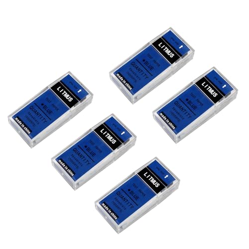 5 Boxen zeigen Streifen Bodentest Kosmetik schnelle Farbänderung Erkennung für saure alkalische Lösung, Teststreifen für Kosmetik, Waschmittel, Waschmittel und Flüssigkeiten von ERRORY