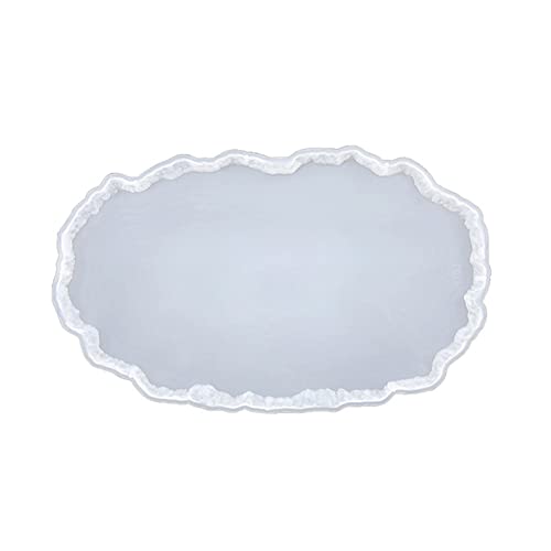 Achat-Untersetzer, Silikonform, Aufbewahrungsbox, Epoxidharzguss zur Herstellung von Achaten, Tablett, Servierbrett, Silikonform für Epoxidharz von ERRORY