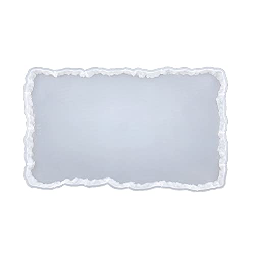 Achat-Untersetzer, Silikonform, Aufbewahrungsbox, Epoxidharzguss zur Herstellung von Achaten, Tablett, Servierbrett, Silikonform für Epoxidharz von ERRORY