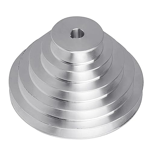 Aluminium-A-Typ 5-stufige Pagoden-Riemenscheibe, 150 mm Außendurchmesser, 14 mm bis 28 mm Bohrung für V-förmigen Zahnriemen von ERRORY