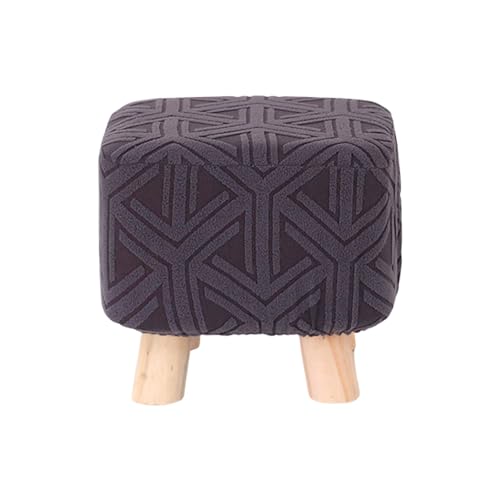 ERRORY Stretchable Square Footrest Foot Stool Slipcover Elastic Bottom Furniture Protector Polyester Fabric von ERRORY
