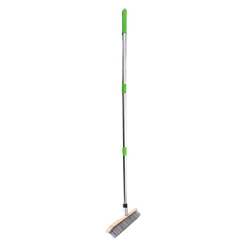 Edelstahl-Drahtboden-Bürstenkopf Mehrzweck-Metalldraht-Deckbürste für Außendeck, Garage, Pool, Fugenmörtel, Edelstahl und Holzbesen von ERRORY