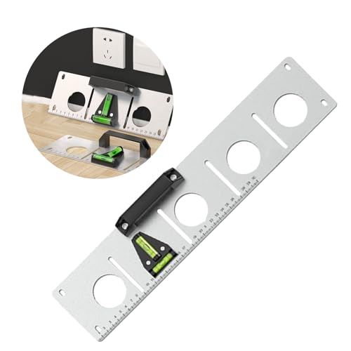 Elektriker Drahtkonstruktionswerkzeug Steckdose Zeichnen Locator Farbe Linie Positionierung Schlitz Vorlage Zeichenwerkzeug Lineal Einfach zu bedienen Outlet Marker von ERRORY