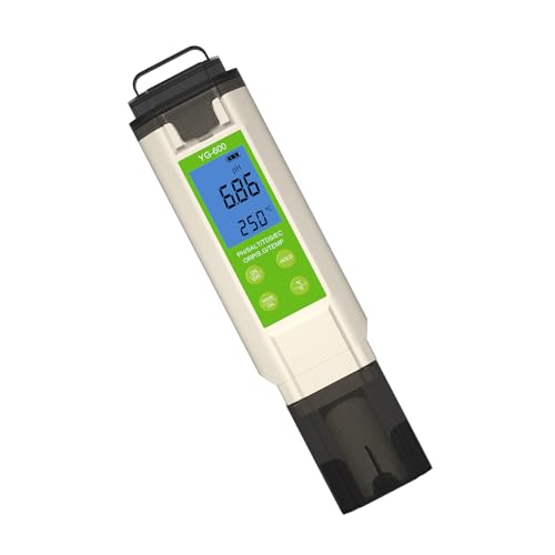 Genaues Wassertestgerät mit Hintergrundbeleuchtung für Aquarien Pools Salztemperaturmessgerät Multiparameter Wassertester von ERRORY