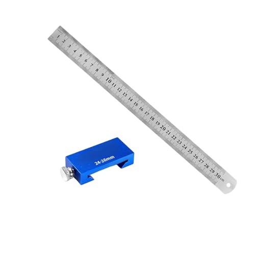 Genauigkeit, Holzbearbeitungs-Markierungslehre mit verstellbarem Positionierungsblock, beständig für genaue Messgenauigkeit, Holzbearbeitungslineal mit Positionierungsblock von ERRORY