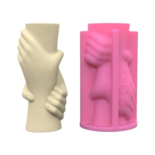 Hand-Silikonform für Blumentöpfe, Beton, Kerzenhalter, Stifthalter, Pflanzgefäß, Zement, Ton für Heimdekoration, Silikonformen für Harz Hand-Silikonform für Blumentöpfe, Beton, Kerzenhalter, Stifthalter, Pflanzgefäß, Zement, Ton für Heimdekoration, Silikonformen für Harz von ERRORY