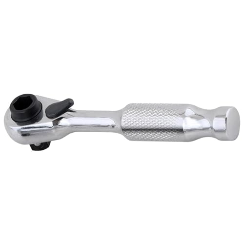 Kompakter 6,35 mm Doppelzweck-Ratschenschlüssel, 72-Zahn-Mechanismus, professioneller Stecknuss-Adapter, stabile Stahlkonstruktion, ergonomischer Griff, Schraubenschlüssel-Set von ERRORY