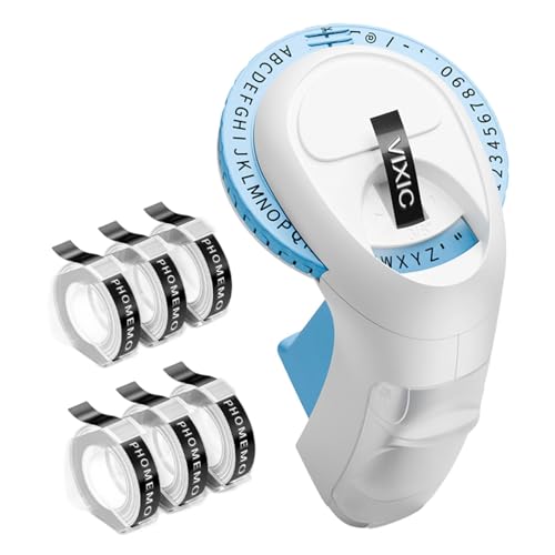 Prägegerät Tragbare Manuelle Presse Etikettendrucker Kreativ E975 Beschriftung für Home Office Gebrauch Beschriftung Handheld Manuelle Presse Etikettendrucker für Drucken von ERRORY