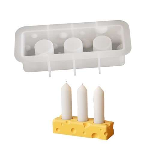 Robustes Mehrzweck-Silikon-Käsehalter-Formen-Set, tragbar, für Harz, Gips, Bastelbedarf, verschiedene Größen, Teelichthalterform von ERRORY