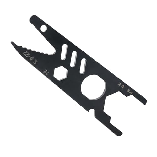 Schwarzer hochfester Stahlschlüssel mit ergonomischem Griff für effiziente Rohr- und Mutternmontage, mechanischer Montageschlüssel von ERRORY
