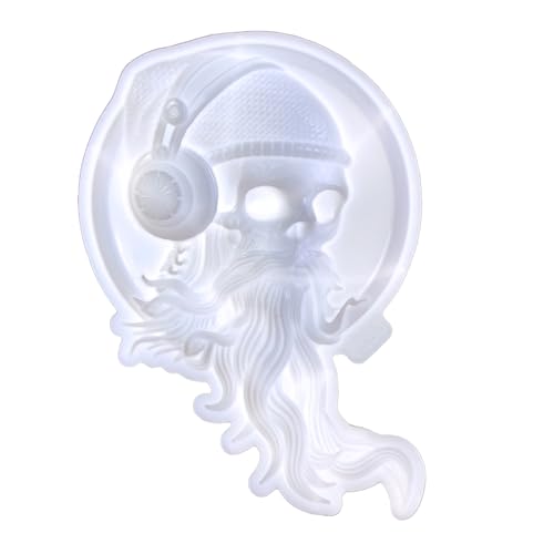 Silikonform, leicht zu reinigen, langer Bartschädel, Wanddekoration, Zubehör, Gießen für Liebhaber, Silikonform Silikonform, leicht zu reinigen, langer Bartschädel, Wanddekoration, Zubehör, Gießen für Liebhaber, Silikonform von ERRORY